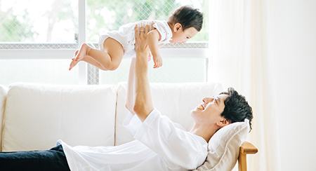 クリーニング後のエアコンの内部例
