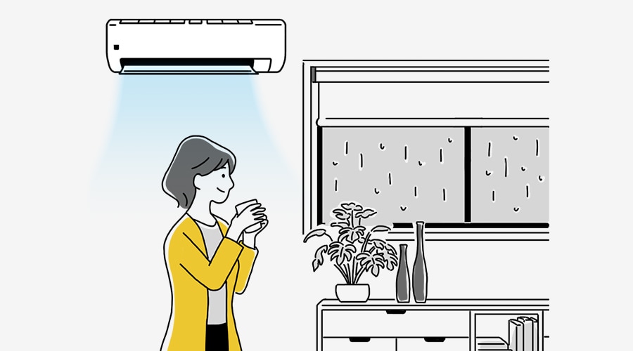 「日中AI」を利用したお部屋のイラストイメージ