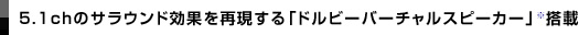 5.1ch�̃T���E���h���ʂ��Č�����u�h���r�[�o�[�`�����X�s�[�J�[�v������