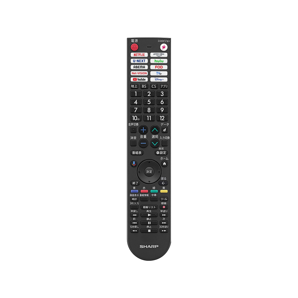 液晶テレビ:32V型2T-C32GF1:リモコン