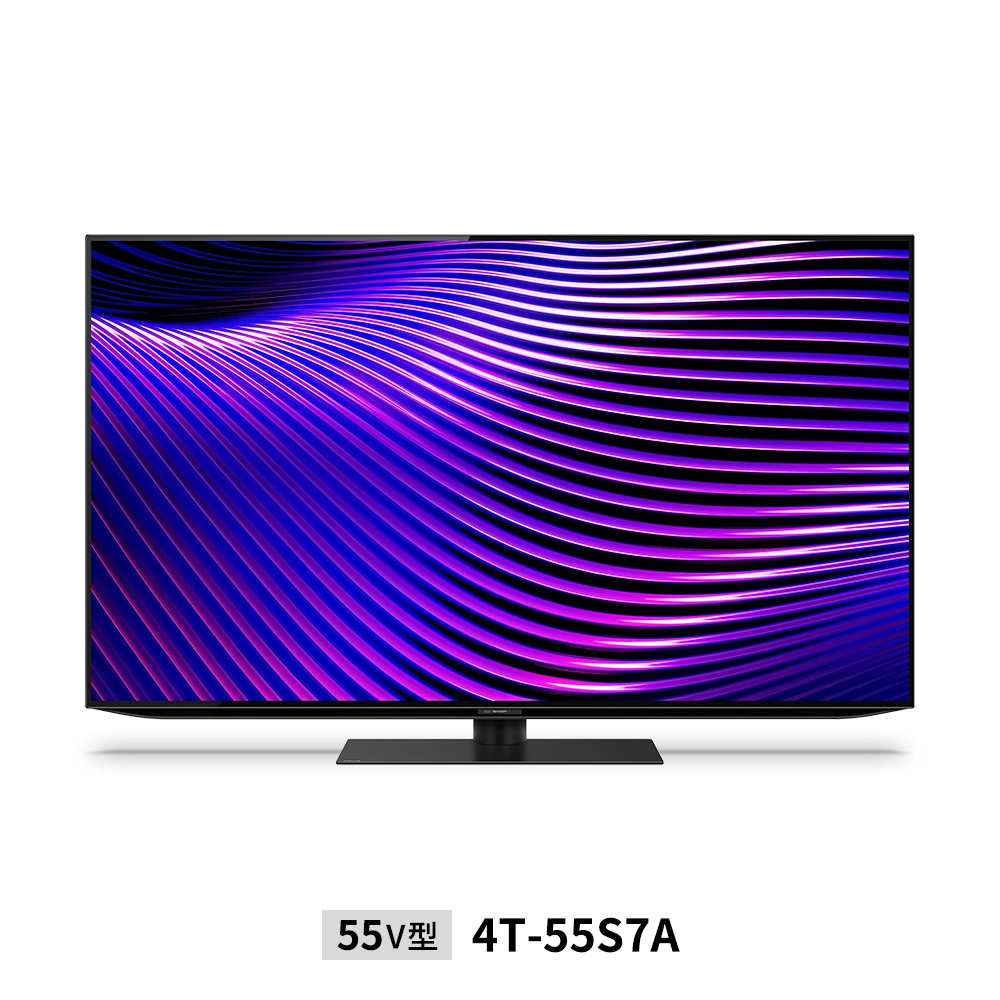 4K有機ELテレビ:55V型4T-55X7A:正面