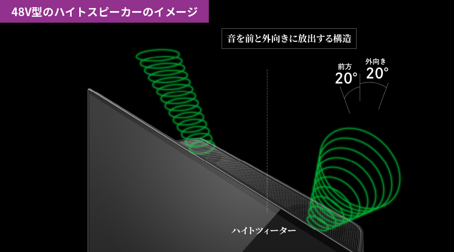 ハイトスピーカーイメージ(48V型)