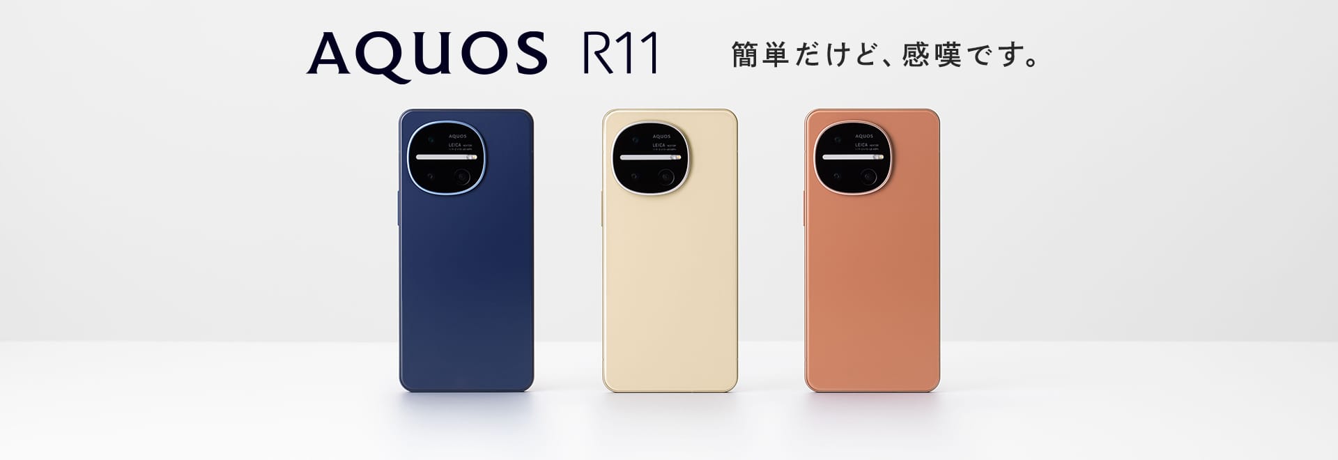 簡単だけど、感嘆です。AQUOS R11の製品ページにリンクします。