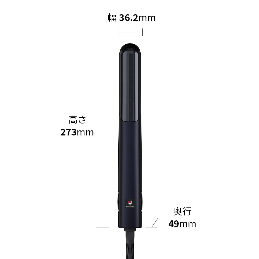 外形寸法図、幅36.2mm×奥行49mm×高さ273mm