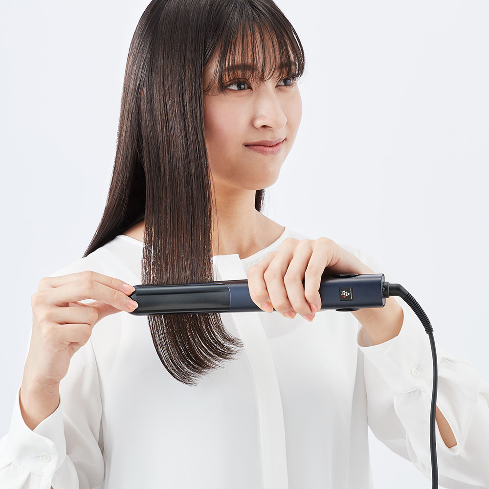 低温で髪をいたわりながらしっかり形状をロック