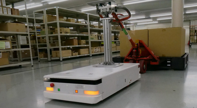 ハンドリフト牽引ユニット