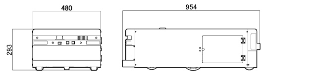 TYPE B（長時間駆動型）外形寸法図