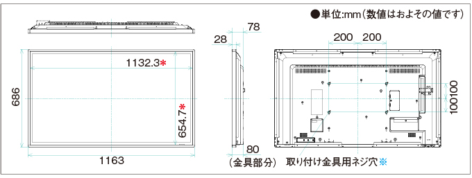 PN-L501C寸法図