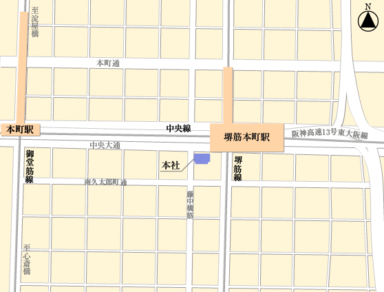 ショールームの地図