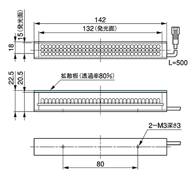 IV-LB13R/LB13W/LB13B (外形寸法図)