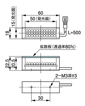IV-LB5R/LB5W/LB5B (外形寸法図)