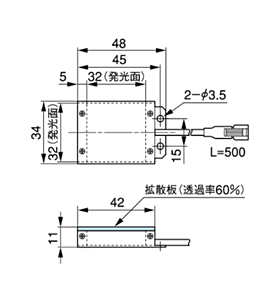 IV-LF3R (外形寸法図)