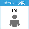 オペレータ数:1名