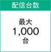 配信台数:最大1,000台