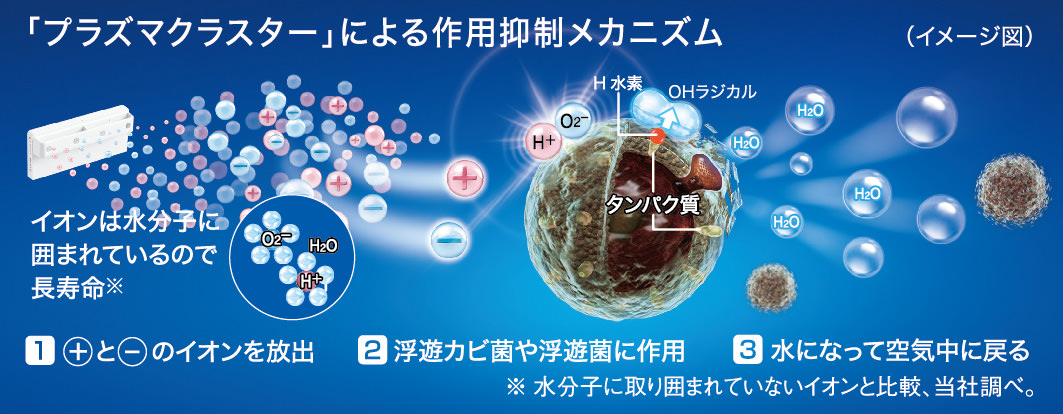 作用抑制メカニズムイメージ