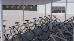学校駐輪場