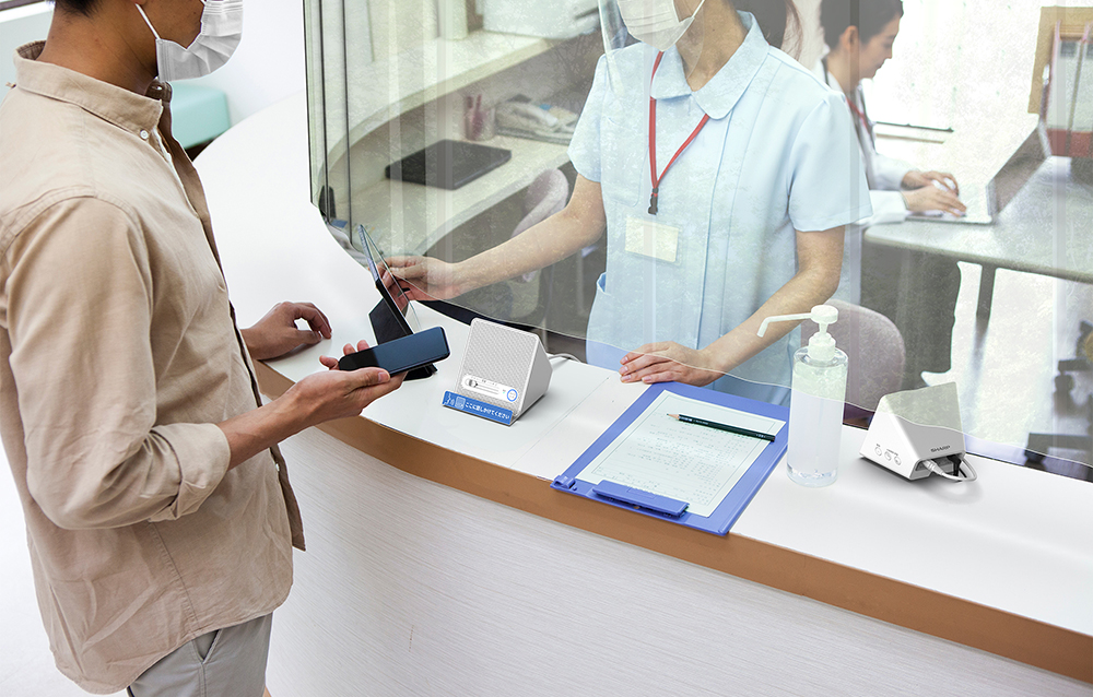 調剤薬局や医療施設受付