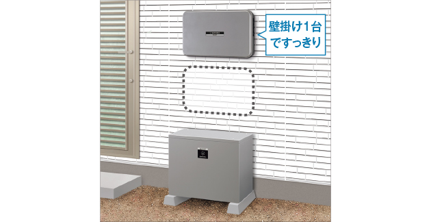 大容量でもすっきり設置