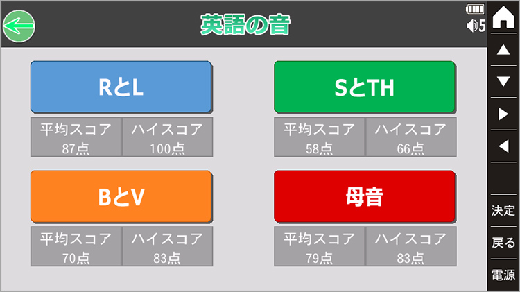 英語の音