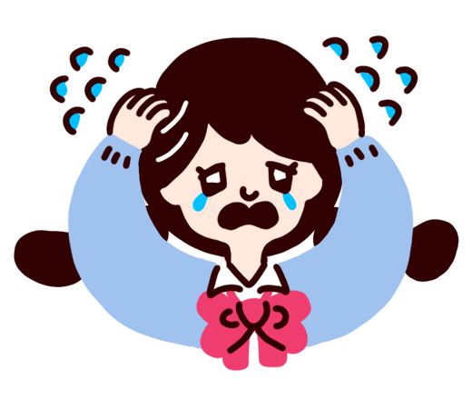 悩む人