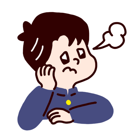 悩む人