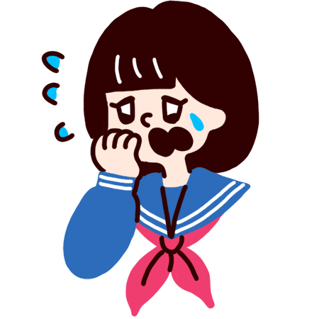 悩む人