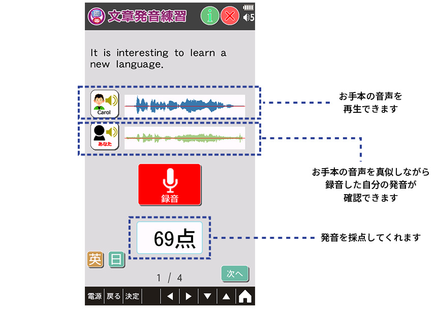 ATR CALL 5000画面イメージ