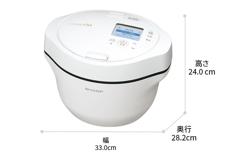 外形寸法、幅33cm、奥行き28.2cm、高さ24cm
