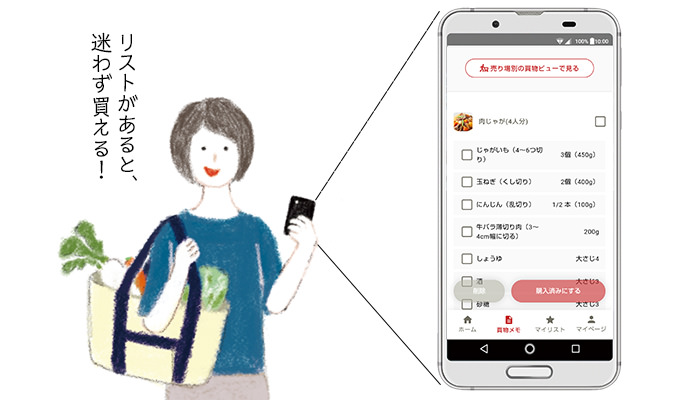 買リストがあると、迷わず買える！