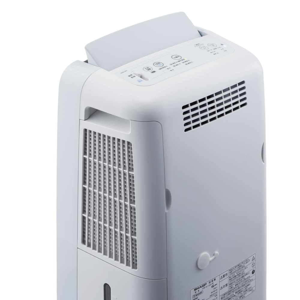 コンプレッサー方式冷風・衣類乾燥除湿機CM-T100:本体背面（斜め俯瞰）