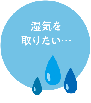 湿気を取りたい