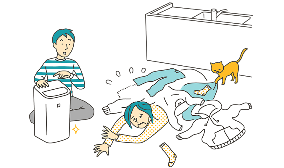 除加湿空気清浄機って、どんな時に使うの?イラスト