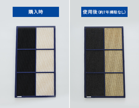 脱臭フィルターのご使用比較