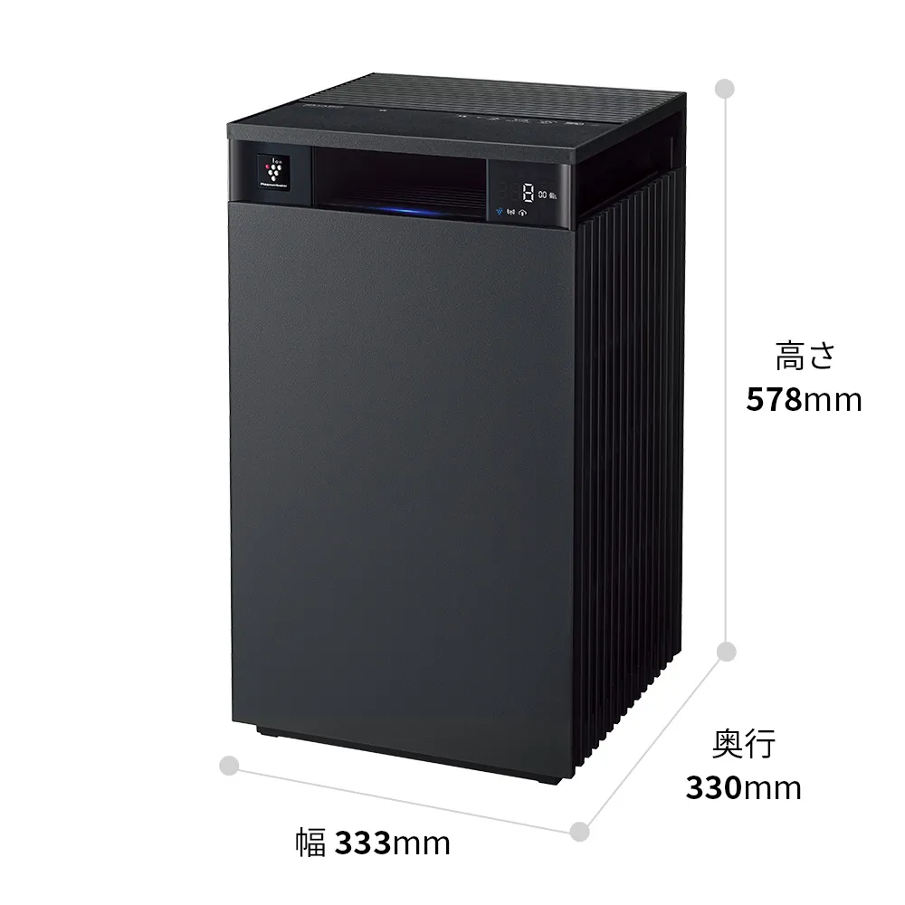 外形寸法図、幅333mm×奥行330mm×高さ578mm