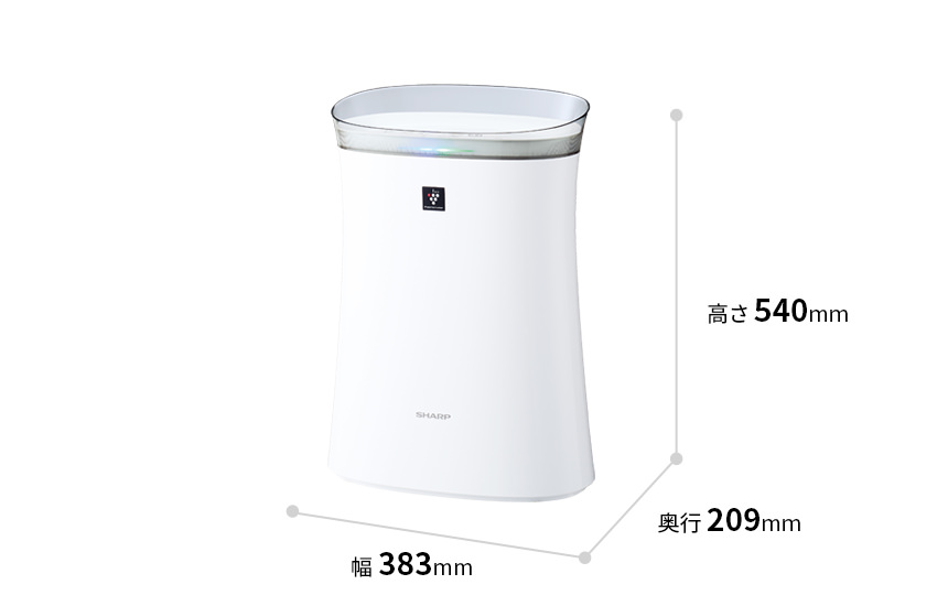 寸法図:幅383mm×奥行209mm ×高さ540mm