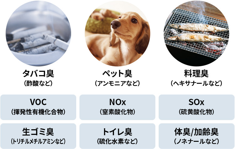 ガスもと～る脱臭フィルターの効果