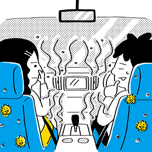 車内の「6大付着臭」を消臭