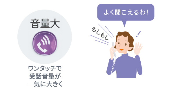 音量大ボタン