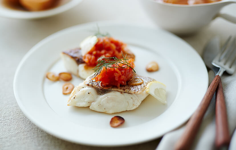 白身魚のにんにく焼き
