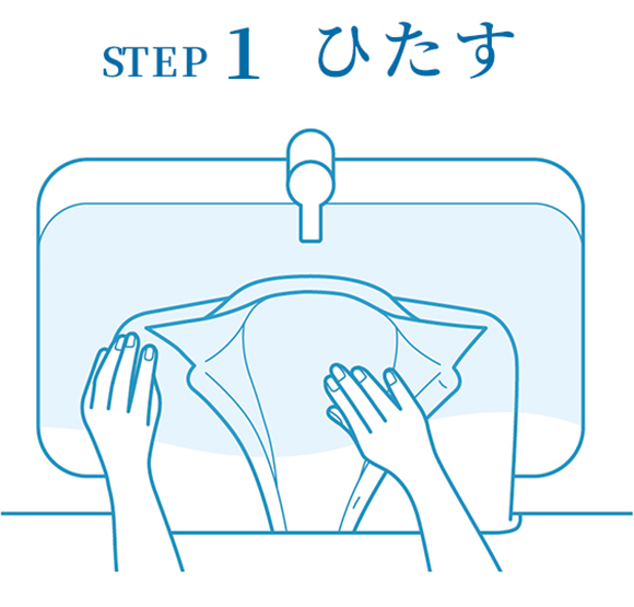 STEP1、ひたす