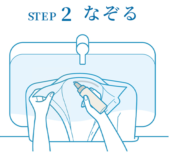 STEP2、なぞる
