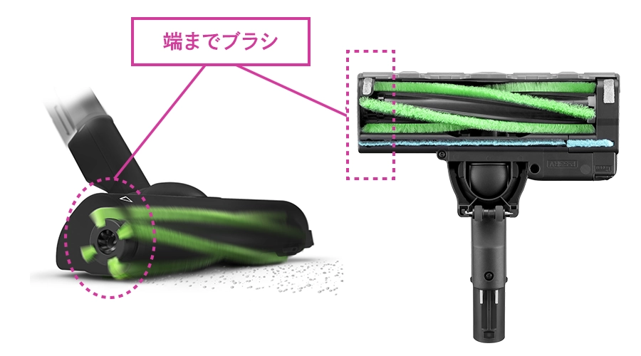 端までブラシの説明イメージ