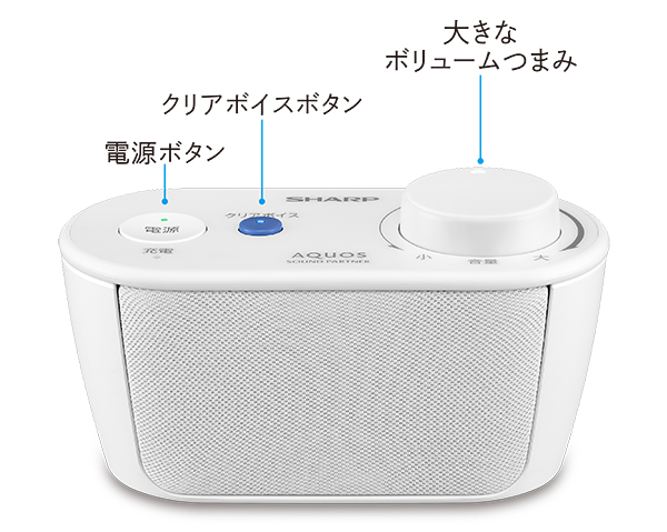 大きなボタンで簡単操作