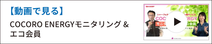 【動画で見る】COCORO ENERGY モニタリング & エコ会員