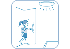 イメージ画像：ご家族の帰宅をお知らせ