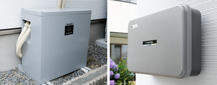 蓄電池もパワーコンディショナも、屋外にすっきり設置