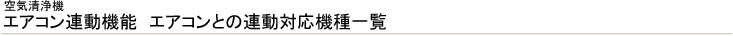 ��C����@�@�G�A�R���A���@�\�@�G�A�R���Ƃ̘A���Ή��@��ꗗ