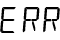 【本体表示部】ERR,Err