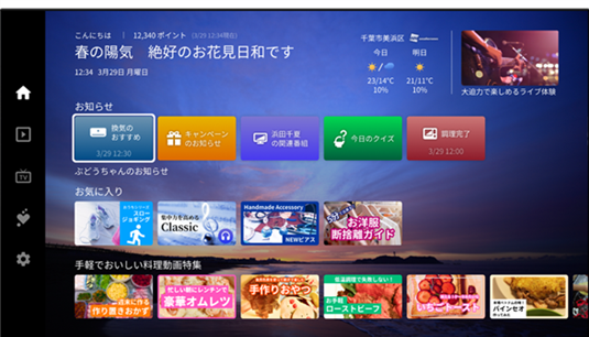画面表示の例