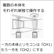 複数の本体をそれぞれ単独で操作する